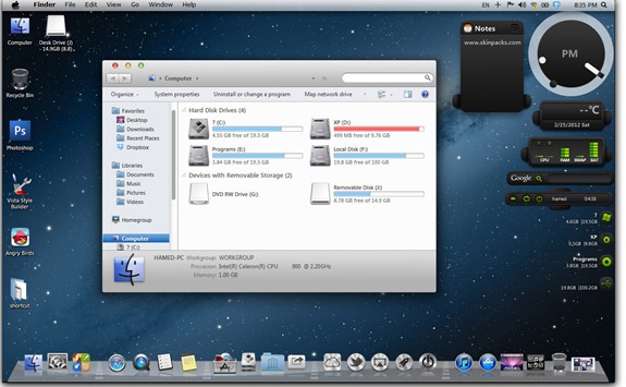 download mac os x lion theme for windows 8